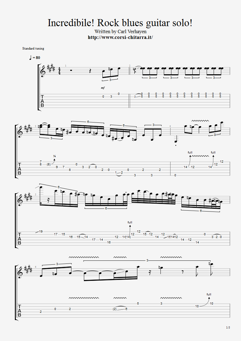 Rock-blues-guitar solo